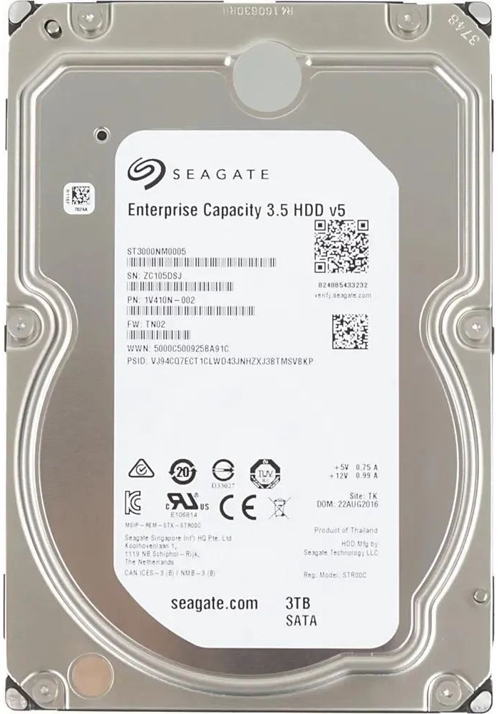 цена Жесткий диск HDD Seagate Exos 7E8 3TB (ST3000NM0005)