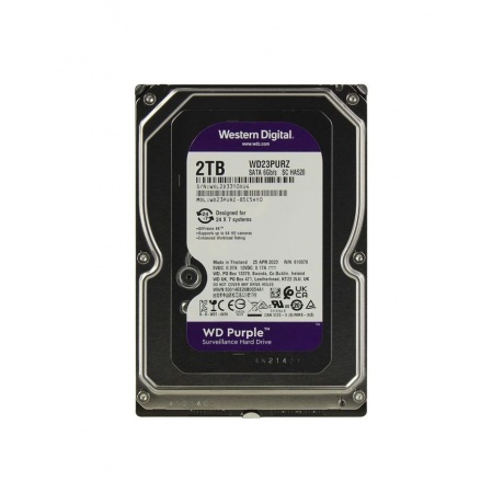 Жесткий диск WD 2 TB WD23PURZ Purple 3.5&quot; - фото 8