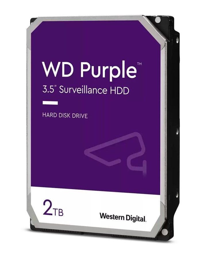 Жесткий диск WD 2 TB WD23PURZ Purple 3.5 жесткий диск wd red plus 12 tb wd120efbx