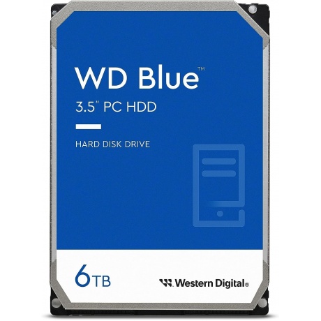 

Жесткий диск WD 3,5" WD60EZAX Blue 6ТБ 5400RPM 256MB (SATA III)