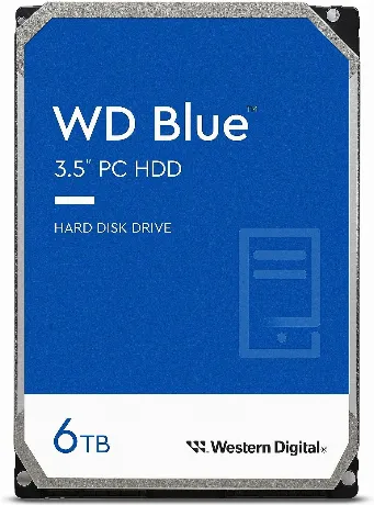 Жесткий диск WD 3,5" WD60EZAX Blue 6ТБ 5400RPM 256MB (SATA III)