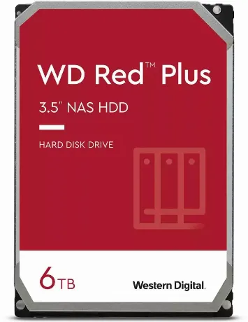 Жесткий диск Western Digital WD Red Plus 6 ТБ 3.5" (WD60EFPX)