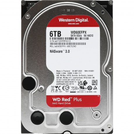 Жесткий диск Western Digital WD Red Plus 6 ТБ 3.5" (WD60EFPX) - фото 3