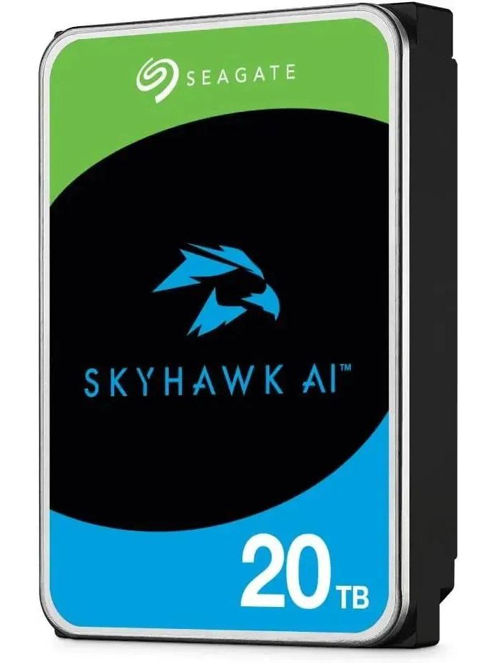 Жесткий диск Seagate SkyHawk AI 20 ТБ 3.5 (ST20000VE002) жесткий диск seagate skyhawk ai surveillance 10 тб 3 5 st10000ve0008
