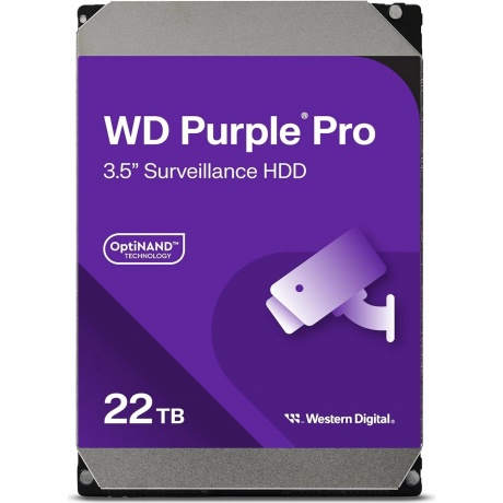 Жесткий диск Western Digital WD Purple Pro 22 ТБ 3.5" (WD221PURP) - фото 3