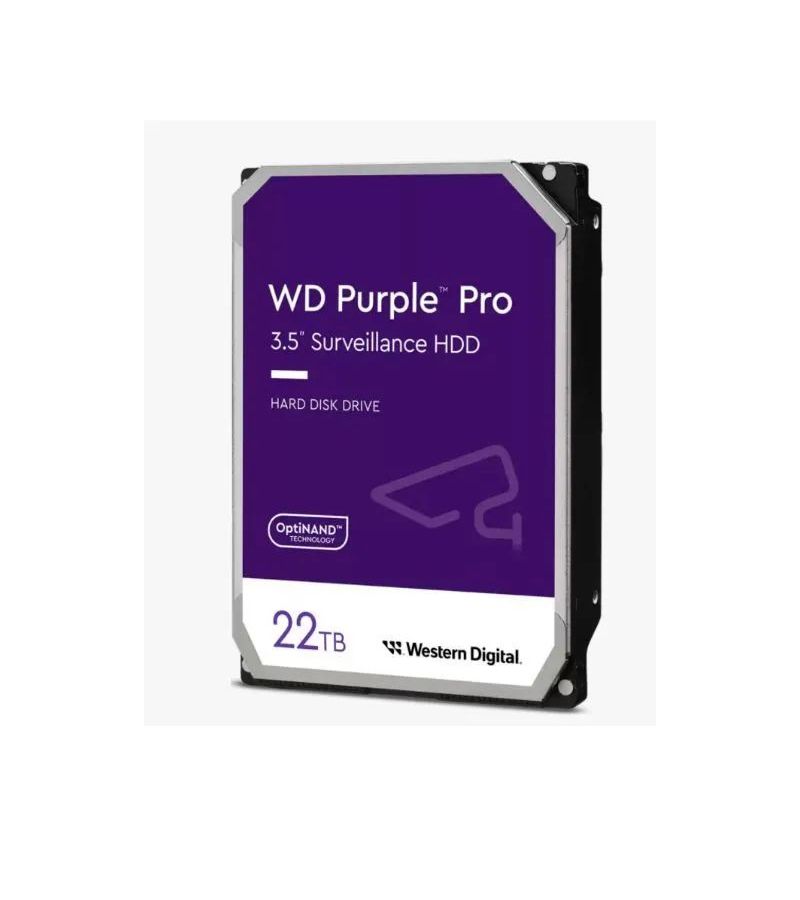 Жесткий диск Western Digital WD Purple Pro 22 ТБ 3.5 (WD221PURP) жесткий диск 3 5 western digital wd purple pro 22 тб sata iii 512 mb 7200 rpm wd221purp