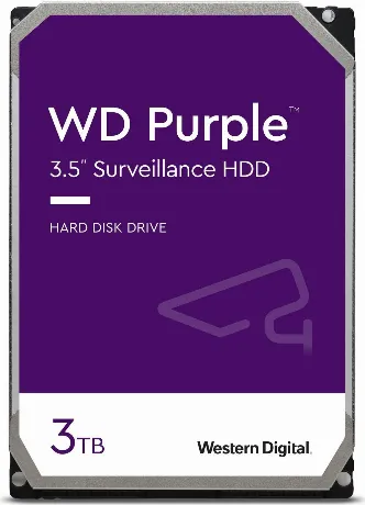 Жесткий диск HDD WD 3.5" 3TB WD33PURZ Purple (SATA-III)