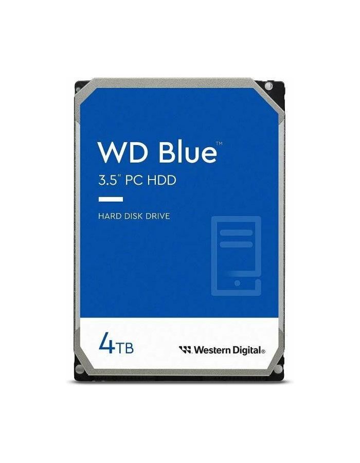 Жесткий диск HDD WD 4TB WD40EZAX 5400 RPM blue SATA III жесткий диск hpe 1tb sata 6gbps 7200 rpm non hotplug 3 5 lff hdd for ml10 30 110 150 dl20 60 80 120 160 180 gen9 801882 b21