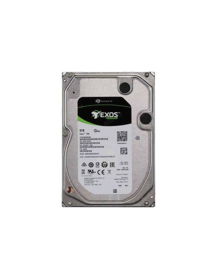 Жесткий диск HDD Seagate SAS 8Tb Exos (ST8000NM003A) жесткий диск 8tb 3 5 lff midline sas 7 2k hot plug dp 12g only for msa1060 2060 2062 r0q73a r0q75a r0q77a r0q79a r0q81a r0q83a