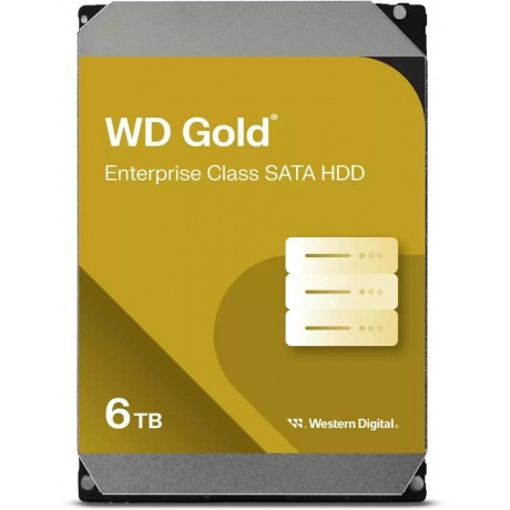 

Жесткий диск WD SATA-III 6TB WD6004FRYZ Desktop Gold 512E (7200rpm) 256Mb 3.5"