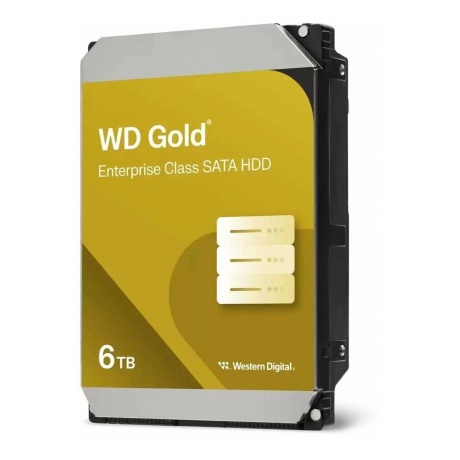 Жесткий диск WD SATA-III 6TB WD6004FRYZ Desktop Gold 512E (7200rpm) 256Mb 3.5&quot; - фото 2