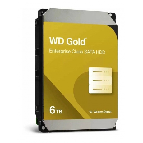 Жесткий диск WD SATA-III 6TB WD6004FRYZ Desktop Gold 512E (7200rpm) 256Mb 3.5&quot; - фото 3