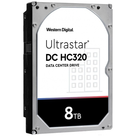 Жесткий диск WD SATA-III 8TB 0B36452 HUS728T8TALE6L4 Desktop Ultrastar DC HC320 (7200rpm) 256Mb 3.5&quot; - фото 1