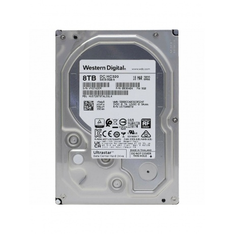 Жесткий диск WD SATA-III 8TB 0B36452 HUS728T8TALE6L4 Desktop Ultrastar DC HC320 (7200rpm) 256Mb 3.5&quot; - фото 2