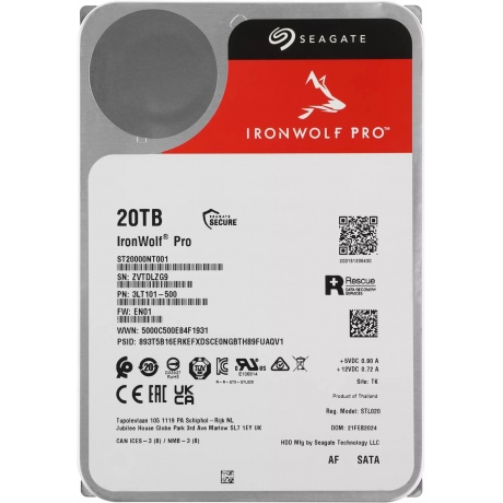 Жесткий диск Seagate SATA-III 20TB ST20000NT001 3.5" - фото 3