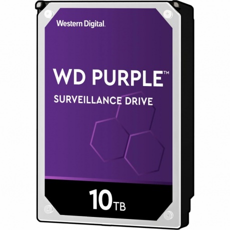

Жесткий диск WD SATA-III 10TB WD102PURP Surveillance Purple Pro