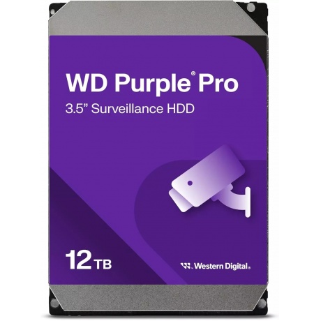 

Жесткий диск WD SATA-III 12TB WD122PURP Surveillance Purple Pro