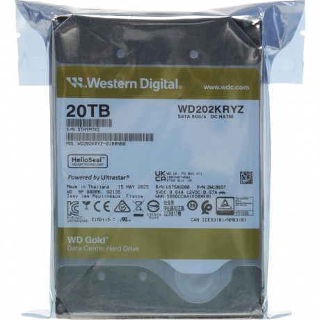 Жесткий диск WD SATA-III 20TB WD202KRYZ Server Gold - фото 6