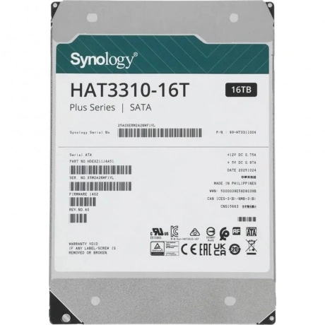 Жесткий диск Synology SATA 16TB (HAT3310-16T)