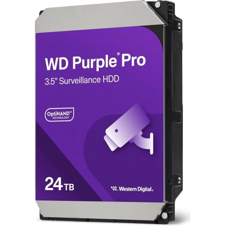 Жесткий диск WD 24Tb 7200rpm (WD241PURP) Purple Pro SATA III 6Gb...