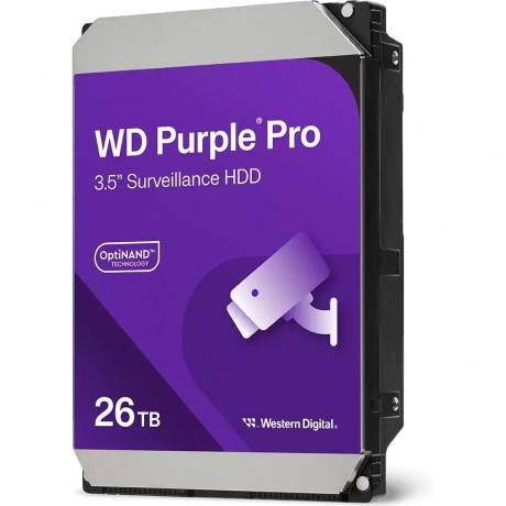 

Жесткий диск WD 26Tb 7200rpm (WD260PURP) Purple Pro SATA III 6Gb/s, 512Mb 3,5"