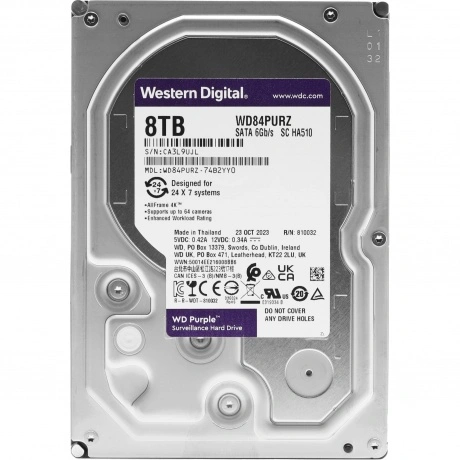 Жесткий диск Western Digital Surveillance 8 TB WD84PURZ RECERTIF...