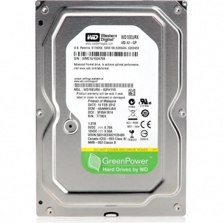 Жесткий диск/ RECERTIFIED HDD WD SATA3 1Tb AV-GP Video Surveilla...