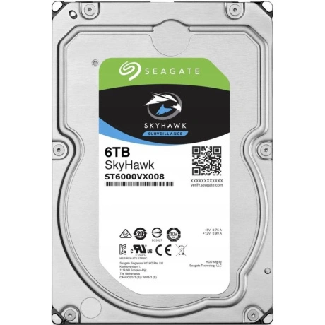 Жесткий диск SATA 6TB 5400RPM 6GB/S 256MB ST6000VX008 SEAGATE