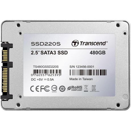 Накопитель SSD Transcend SSD220S 480Gb (TS480GSSD220S) - фото 6