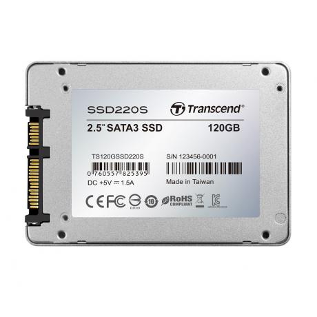 Накопитель SSD Transcend SSD220 120GB TS120GSSD220S - фото 2