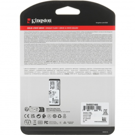 Накопитель SSD Kingston A400 480Gb (SA400S37/480G) - фото 12