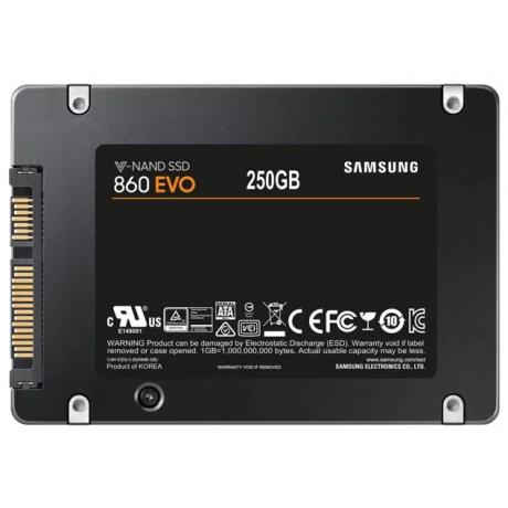 Накопитель SSD Samsung 250Gb 860 EVO (MZ-76E250BW) - фото 5