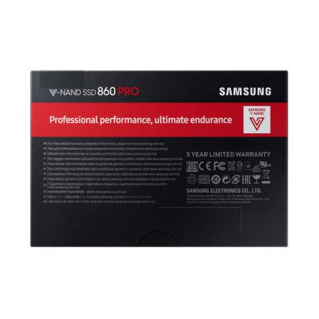 Накопитель SSD Samsung 1Tb 860 PRO (MZ-76P1T0BW) - фото 7
