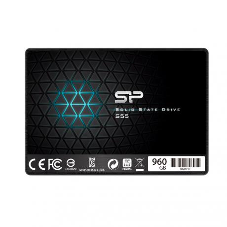 Накопитель SSD Silicon Power Slim S55 480Gb 2.5 (SP480GBSS3S55S25) - фото 1