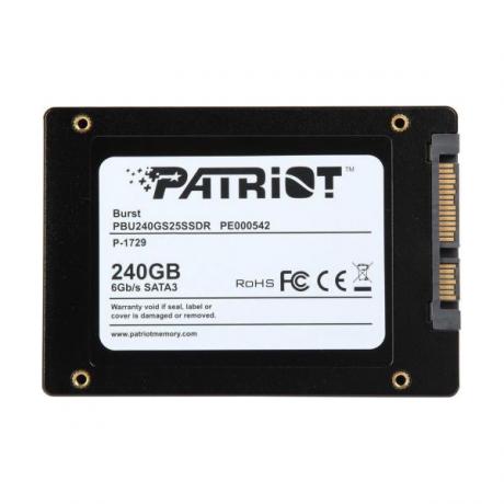 Накопитель SSD Patriot Burst 240Gb 2.5 (PBU240GS25SSDR) - фото 4