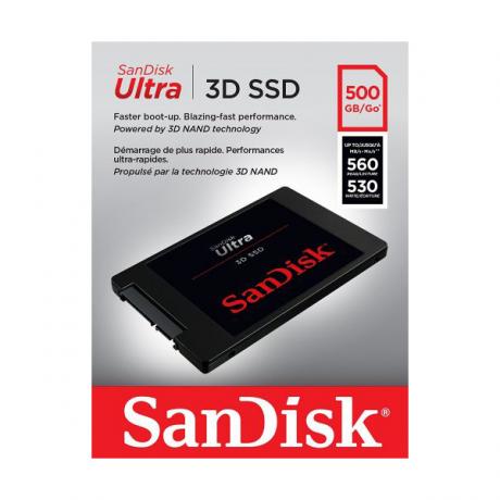 Накопитель SSD Sandisk Ultra 3D 500Gb 2.5 (SDSSDH3-500G-G25) - фото 4