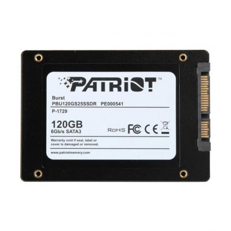 Накопитель SSD Patriot Burst 120Gb 2.5 (PBU120GS25SSDR) - фото 4