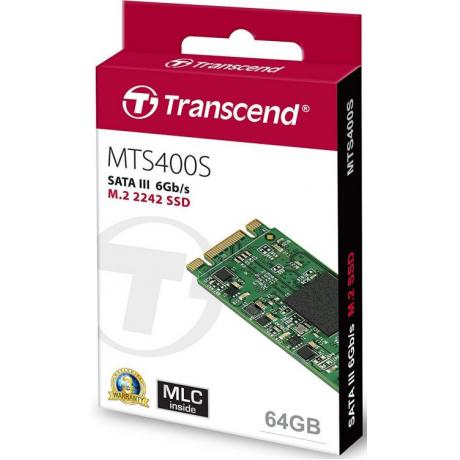 Накопитель SSD Transcend 64GB (TS64GMTS400S) - фото 4
