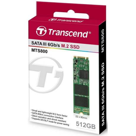 Накопитель SSD Transcend 512GB (TS512GMTS800S) - фото 5
