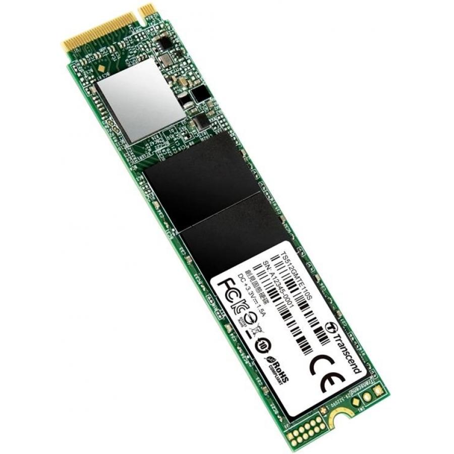 Накопитель SSD Transcend 512GB (TS512GMTE110S) твердотельный накопитель ssd m 2 ocpc 512gb formula series pci e 3 0 x4 up to 1800 1500mbs 3d nand nvme 150tbw