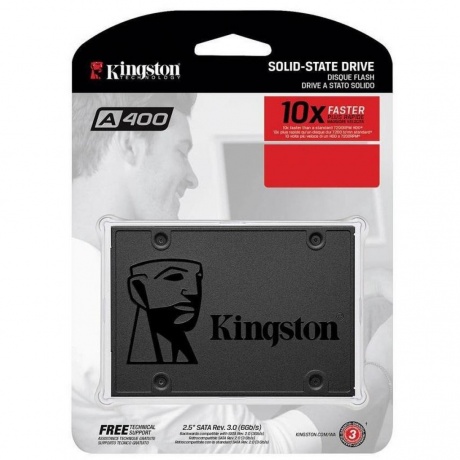 Накопитель SSD Kingston 960Gb (SA400S37/960G) - фото 4