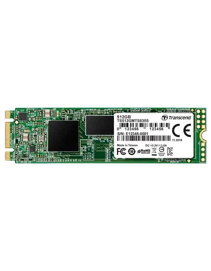 цена Накопитель SSD Transcend 512GB M.2 2280 (TS512GMTS830S)