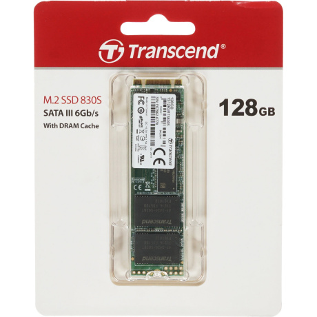 Накопитель SSD Transcend 128GB M.2 2280 (TS128GMTS830S) - фото 1