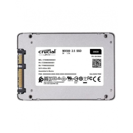 Накопитель SSD Crucial 250Gb MX500 (CT250MX500SSD1N) - фото 3