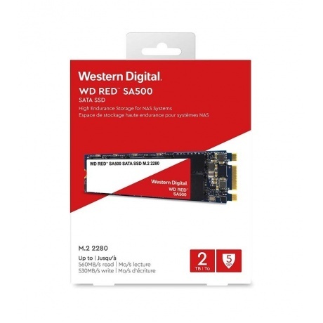 Накопитель SSD WD Red 2Tb (WDS200T1R0B) - фото 2