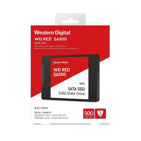 Накопитель SSD WD Red SA500 500Gb (WDS500G1R0A) - фото 3