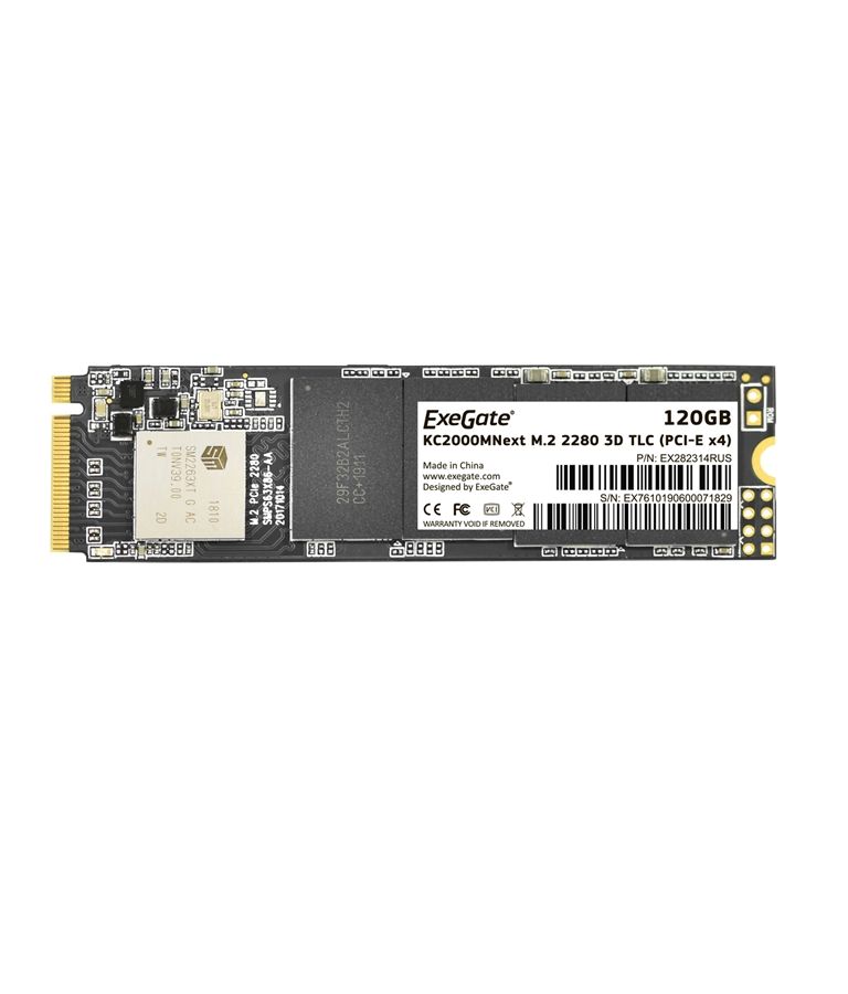Накопитель SSD ExeGate KC2000MNext 120Gb (EX282314RUS) reeder m7s 8 gb 7 sim card 2 gb ram