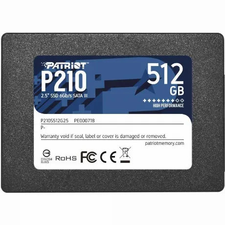 Накопитель SSD Patriot P210 512Gb P210 (P210S512G25)