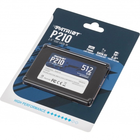 Накопитель SSD Patriot P210 512Gb P210 (P210S512G25) - фото 3