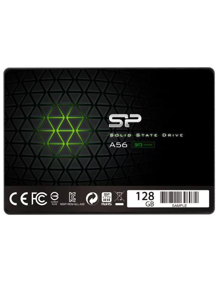 цена Накопитель SSD Silicon Power A56 128Gb (SP128GBSS3A56B25)